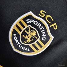 Load image into Gallery viewer, Sporting Lisbon Third Black Cristiano Ronaldo Jersey 23-24