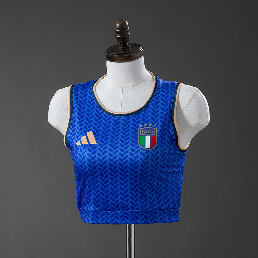 Italy 2026 Women's Crop Tank Top Home Jersey