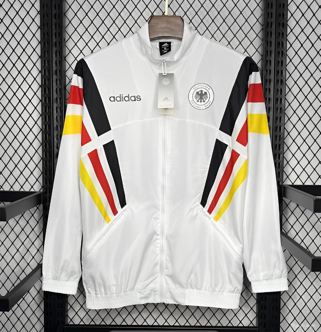 Retro Germany 1996 White Windbreaker