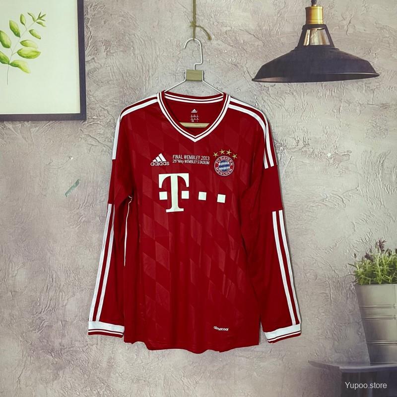 Retro 13/14 Bayern Munich Home Champion Long Sleeve Jersey