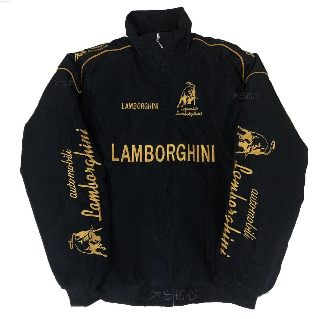 Lamborghini Black Vintage F1 Racing Jacket