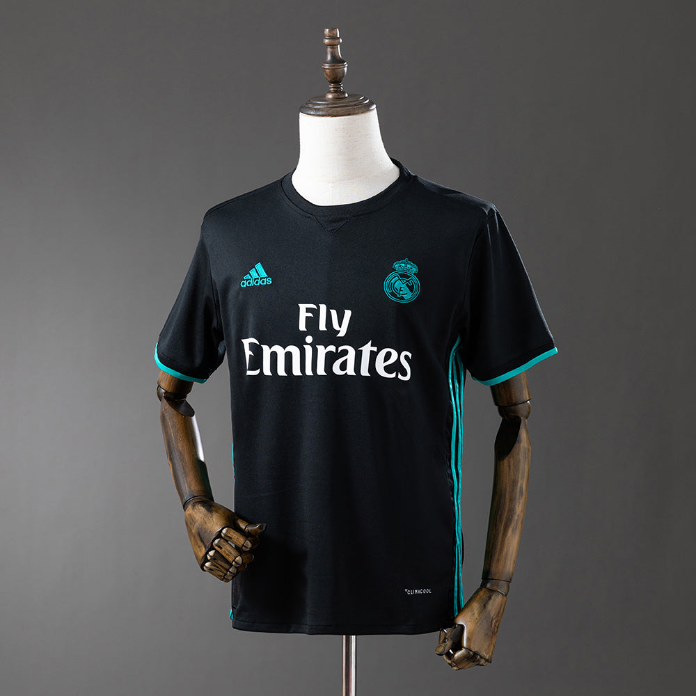 Real Madrid 2017/18 Away Black Retro Jersey
