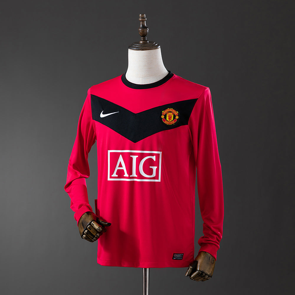 Manchester United 2010/11 Home Long Sleeve Retro Jersey
