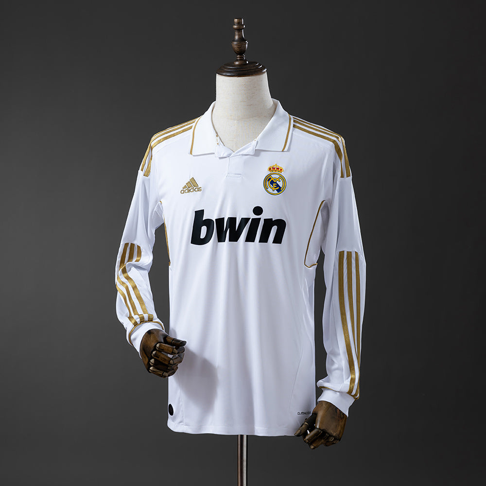 Real Madrid 2011/12 Long Sleeve Home Retro Jersey