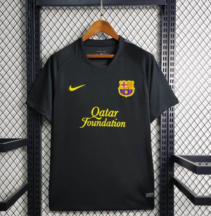 Retro 11/12 Barcelona Black Away Jersey