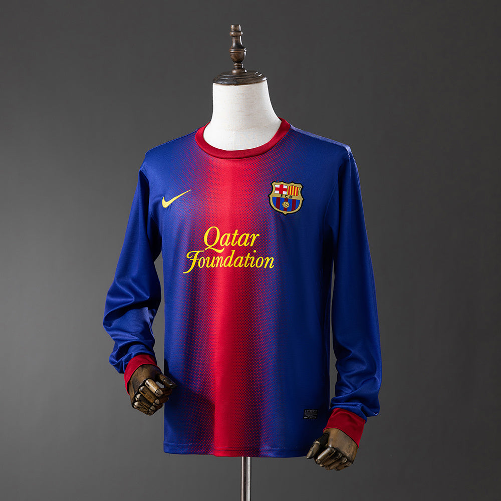 Barcelona 2012/13 Long Sleeve Home Retro Jersey