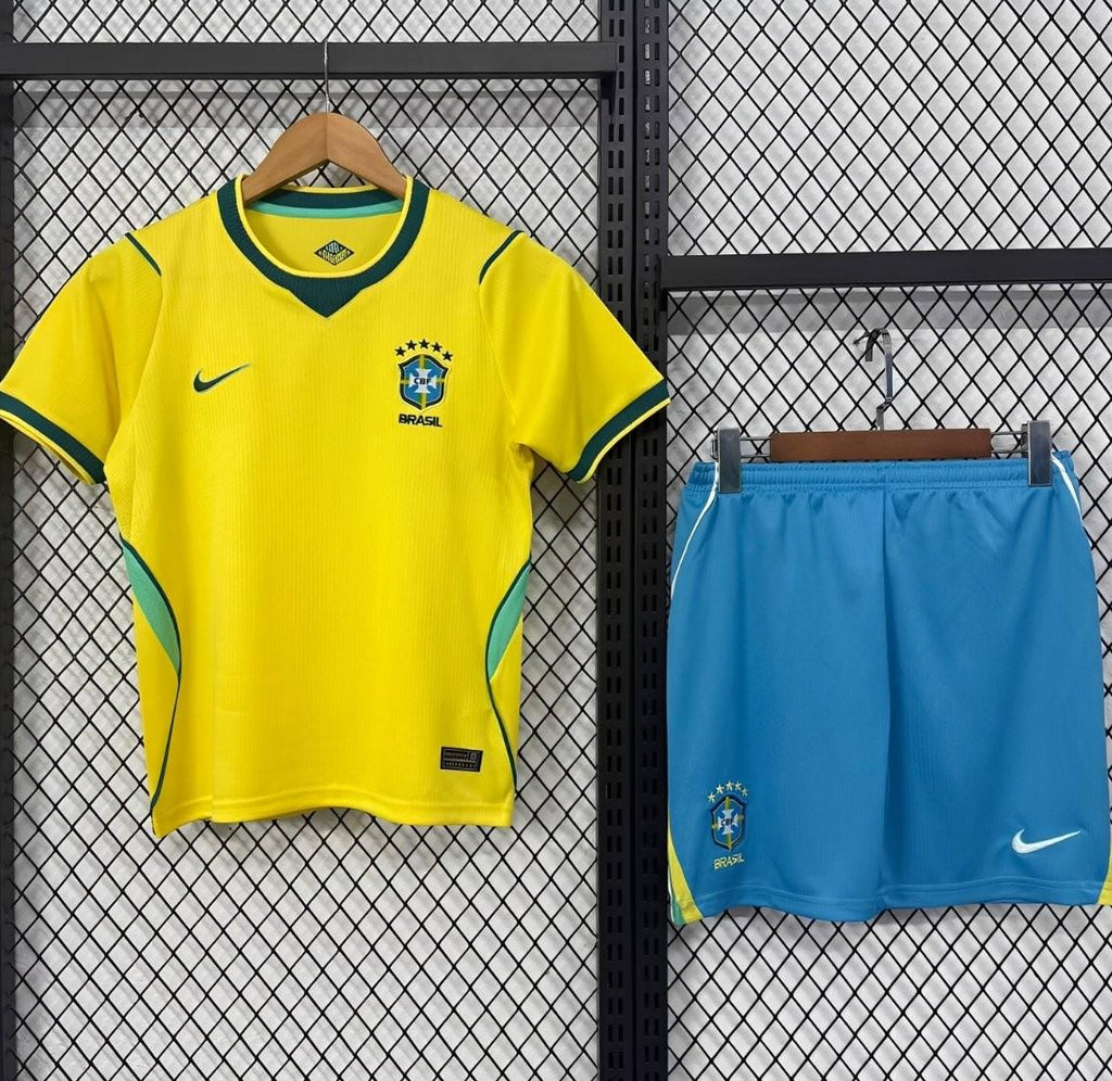 2026 Kids Brazil Home World Cup Jersey
