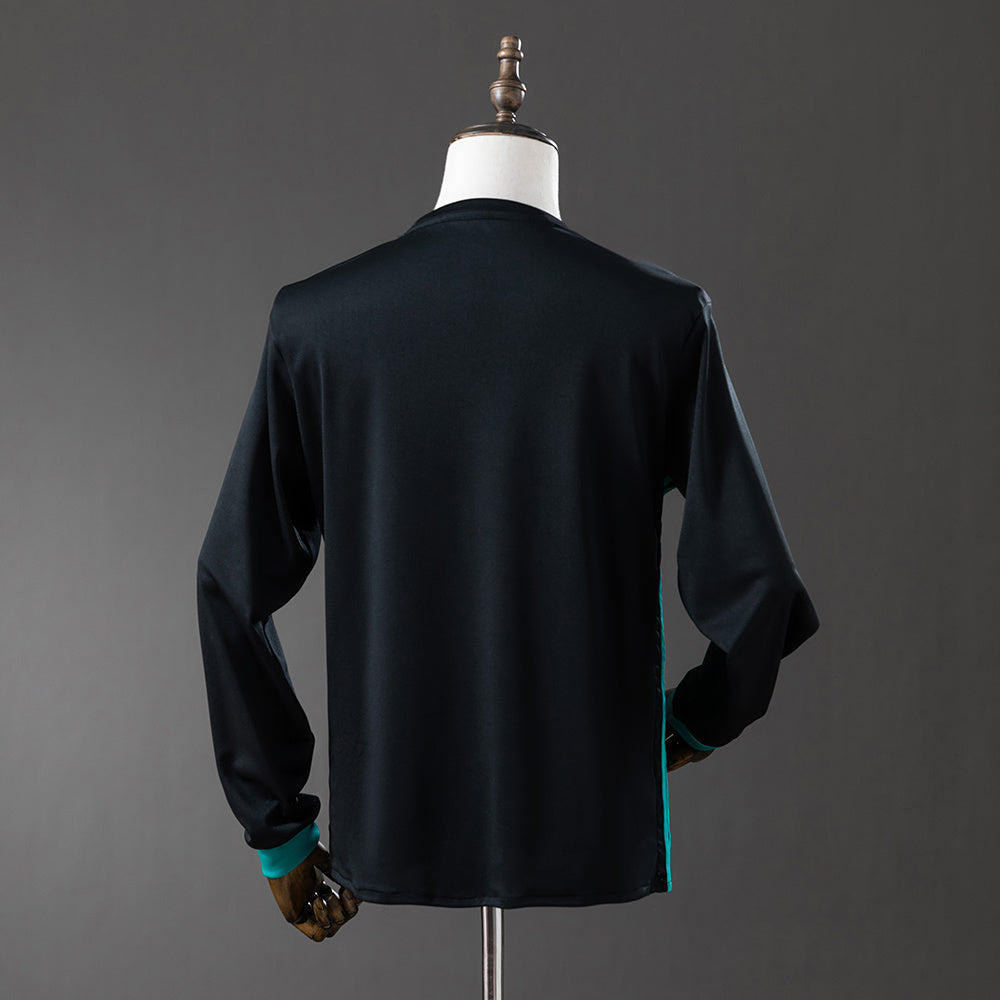 Real Madrid 2017/18 Away Black Retro Jersey Long sleeve