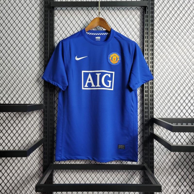 Retro 08/09 Manchester United Third Blue kit