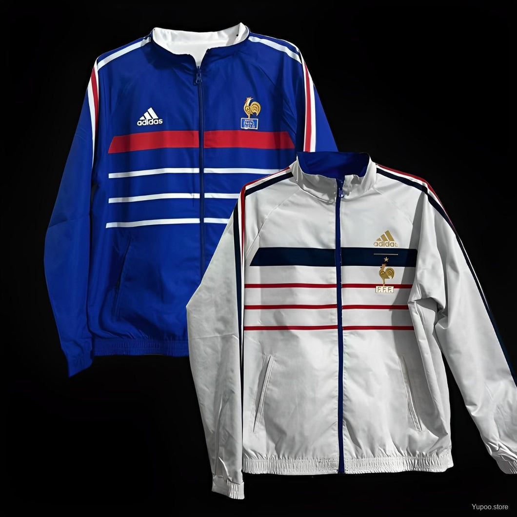 France  Reversible Full Zipper Jacket Retro 1998