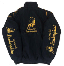 Load image into Gallery viewer, Lamborghini Black Vintage F1 Racing Jacket
