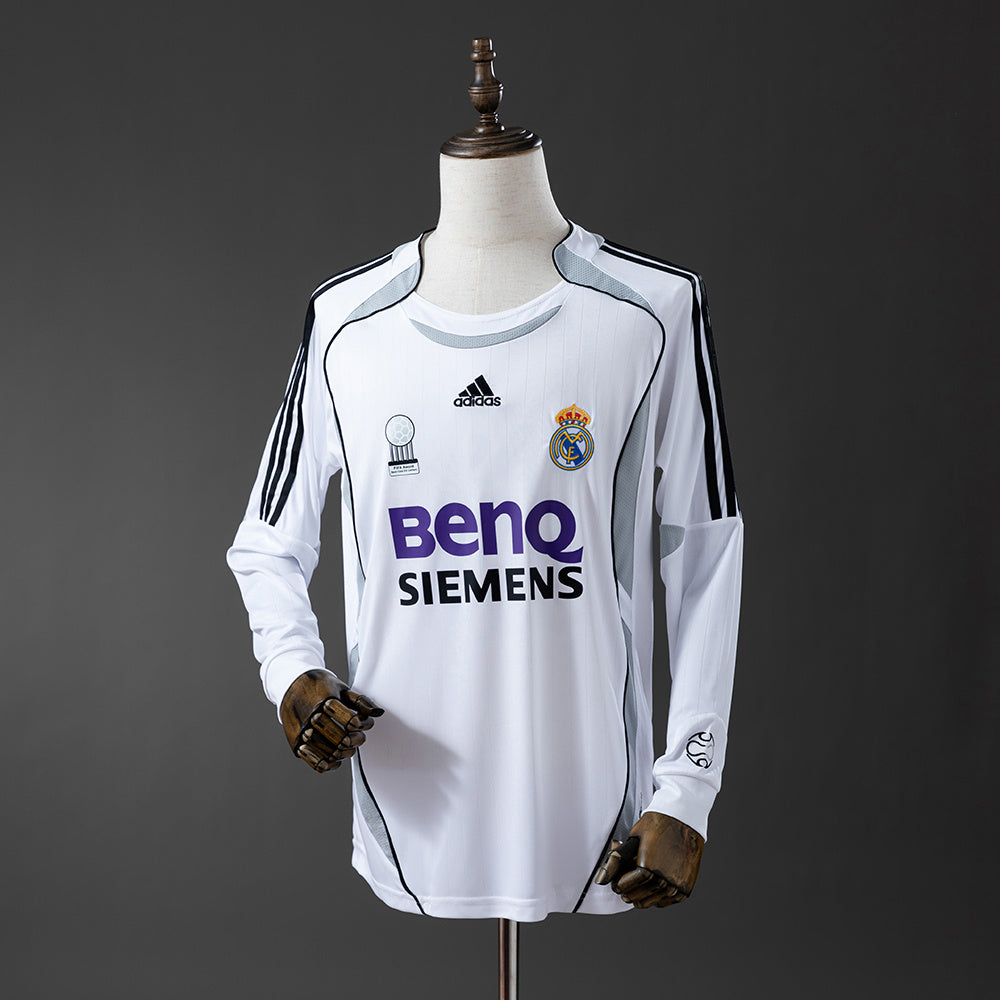 Real Madrid 2006/07 Home Retro Jersey Long Sleeve