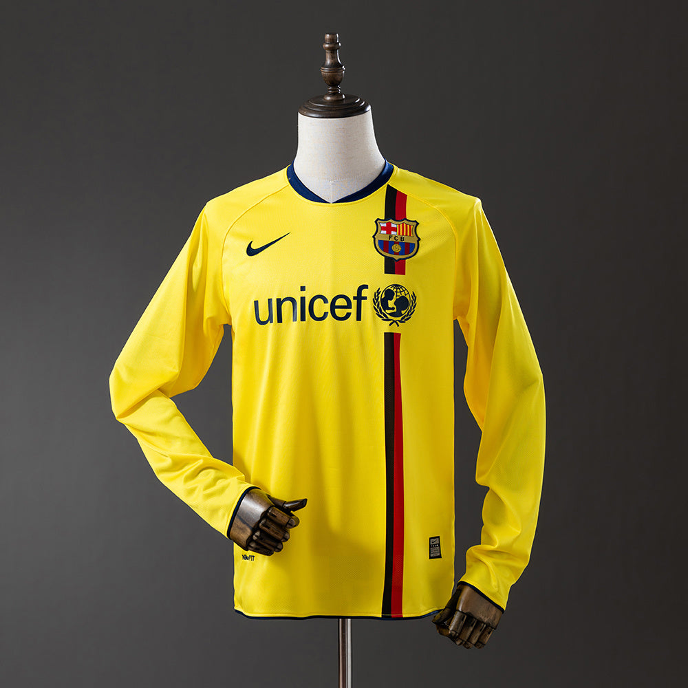 Barcelona 2008/09 Away Retro Jersey Long sleeve