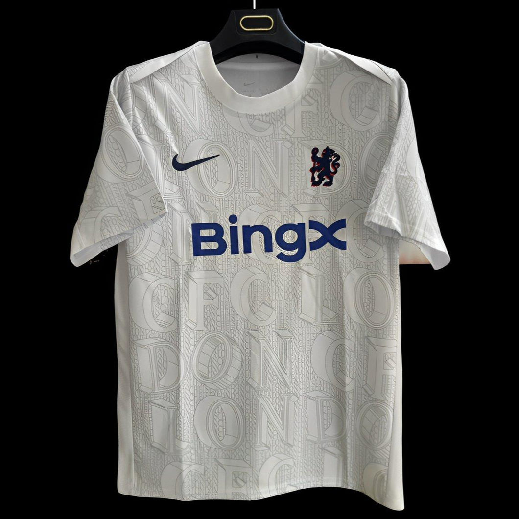 25/26 Chelsea Pre-match Jersey LONDON Typography Pattern