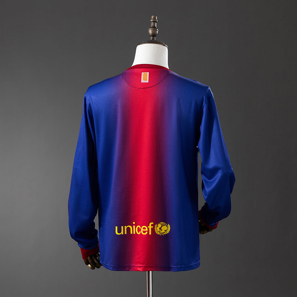 Barcelona 2012/13 Long Sleeve Home Retro Jersey