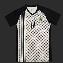 Load image into Gallery viewer, Palestine Black Keffiyeh Jersey
