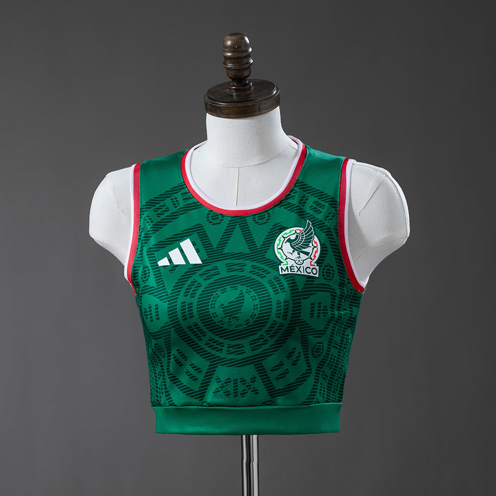 Mexico 2026 Women's Crop Tank Top Home Jersey