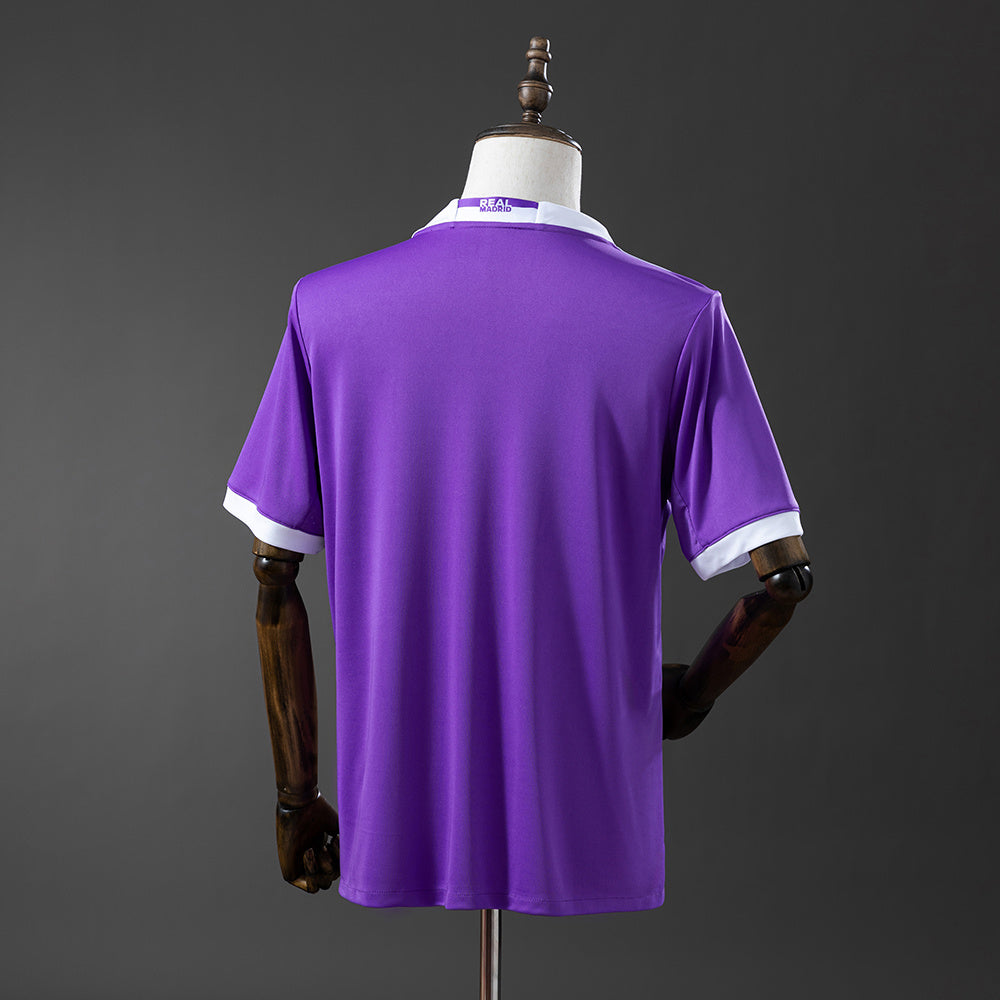 Real Madrid 2017/18 Away Purple Retro Jersey
