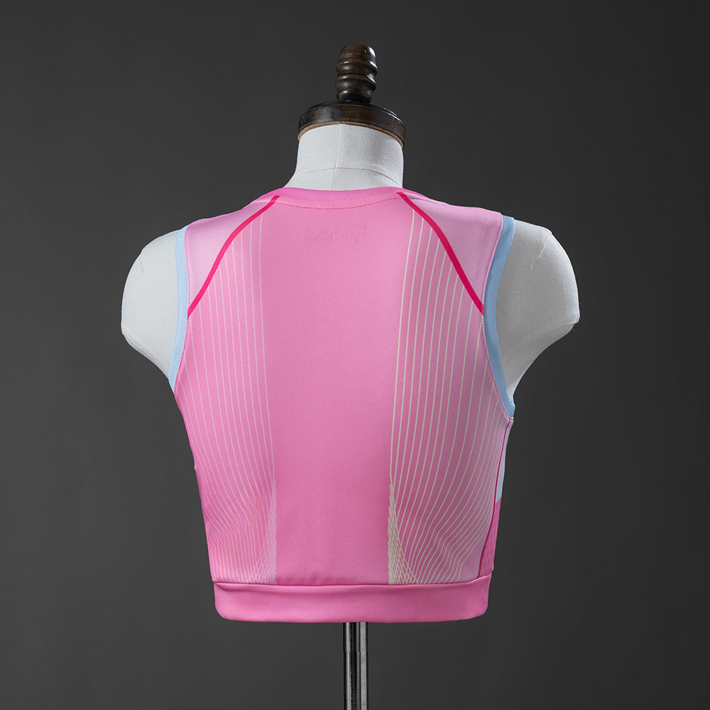 Barcelona 2026 Women's pink Crop top tank